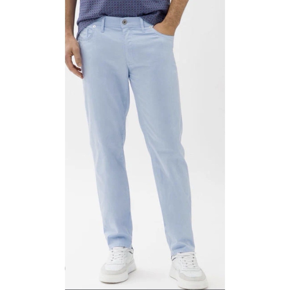 $198 BRAX Casual Pants ULTRALIGHT Men's 30x34 Cadiz Straight Fit Air Blue NWT 30